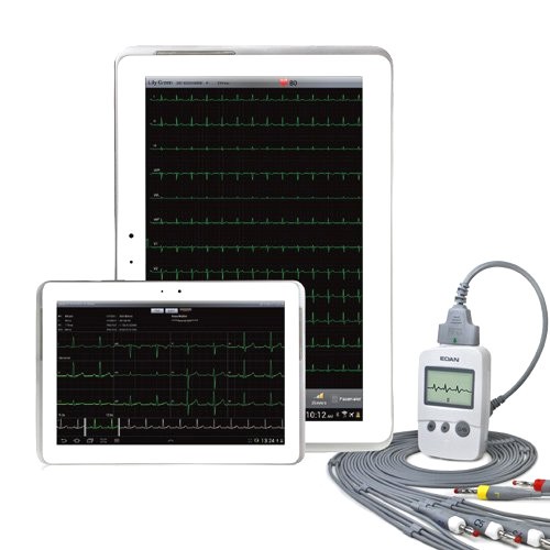 ECG ELETTROCARDIOGRAFO EDAN SE-301 PORTATILE 3 Canali interpretativo -  Display Touchscreen