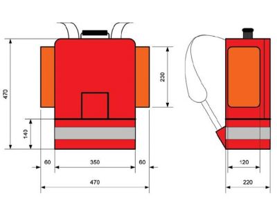 Zaino per emergenza EASYRED EM850 su CFS PRODOTTI MEDICALI