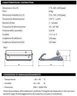 Termosaldatrice ONE con portarotolo su CFS PRODOTTI MEDICALI