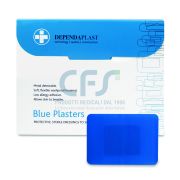 Cerotti blu per alimenti Dependaplast 7,5 cm x 5 cm (conf. 50 pz)