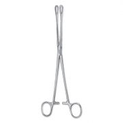Pinza uterina Foerster retta anelli larghi cm 20