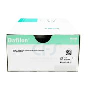 Dafilon suture non assorbibili in nylon, ago 3/8 12mm, USP 6/0 - filo blu 45cm (conf. 36 pz.)