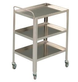 Carrello in acciaio inox 2 piani - cm 90x60x80H su CFS PRODOTTI