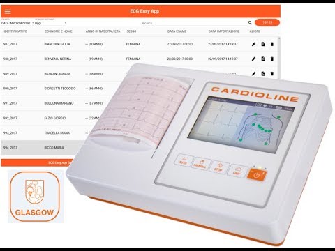 Elettrocardiografo portatile, 1 canale, Schermo, ECG, ECG100G